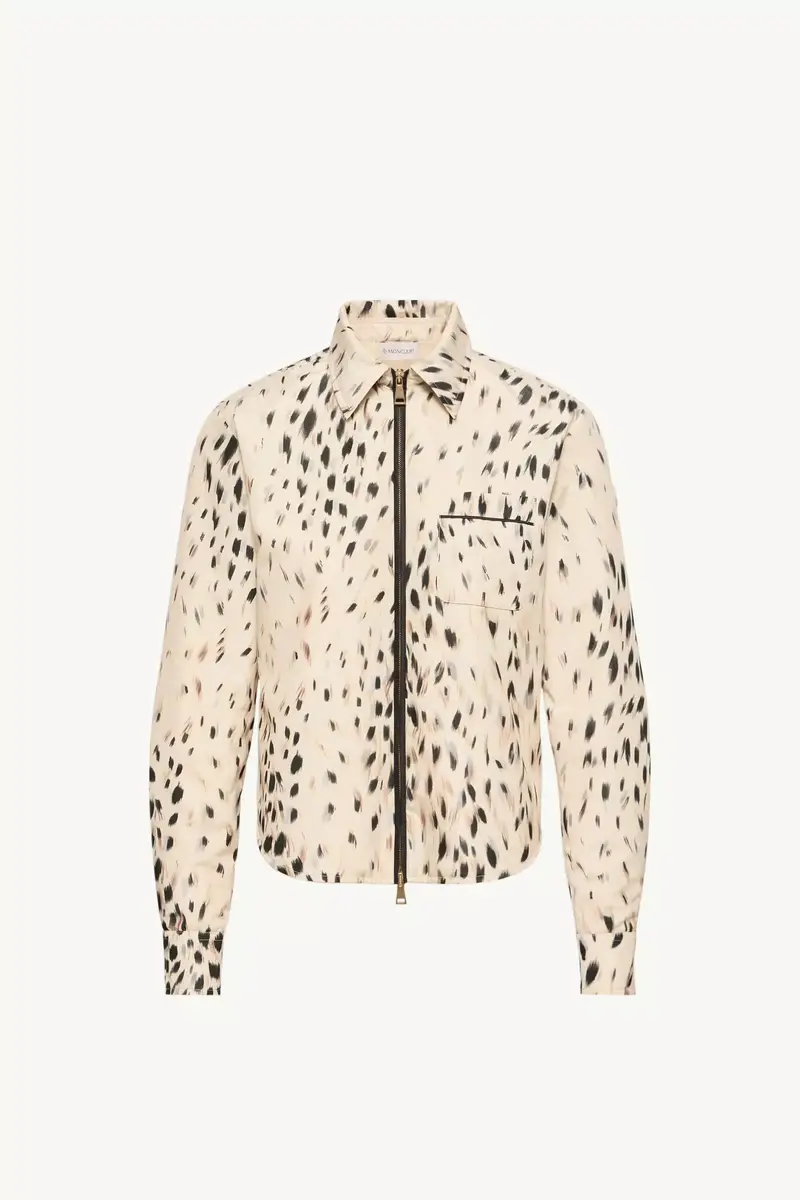 Moncler Animalier Print Zip-up Shirt | Thumbnail 2 Moncler Animalier Print Zip-up Shirt | Thumbnail 2