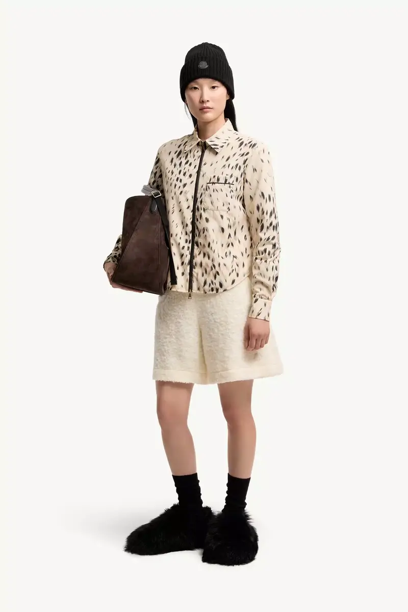 Moncler Animalier Print Zip-up Shirt | Thumbnail 3 Moncler Animalier Print Zip-up Shirt | Thumbnail 3