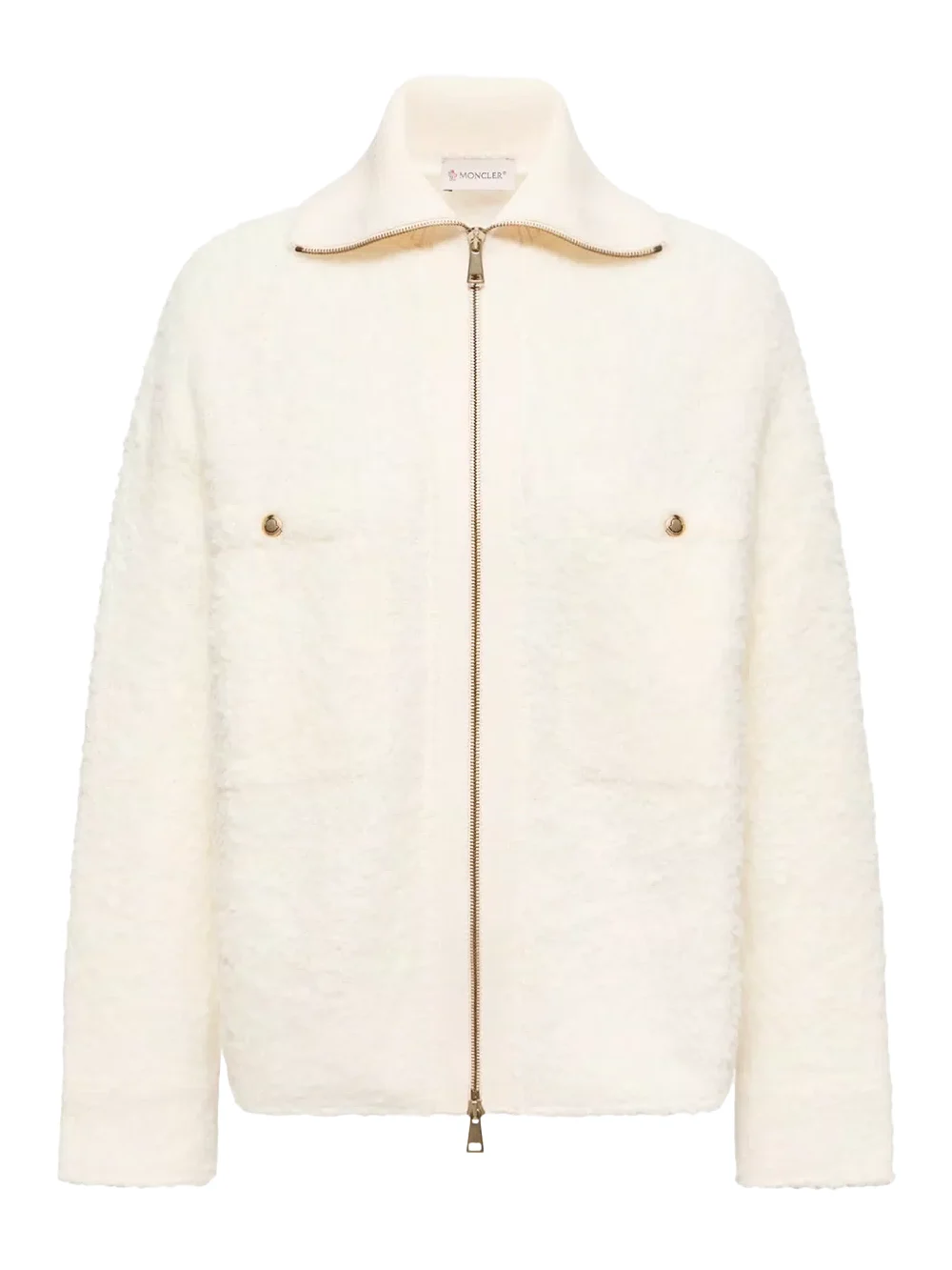 Moncler Tweed Zip-up Shirt Jacket