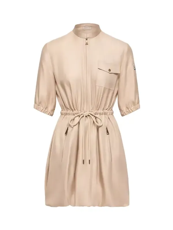Silk Twill Mini Shirt Dress Silk Twill Mini Shirt Dress