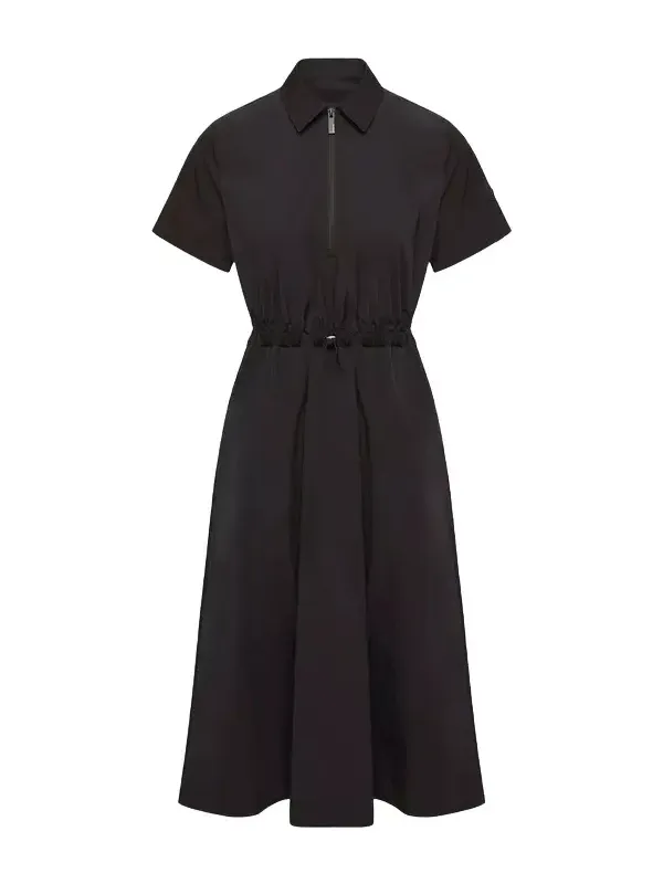 Pleated Mid-length Shirt Dress Pleated Mid-length Shirt Dress