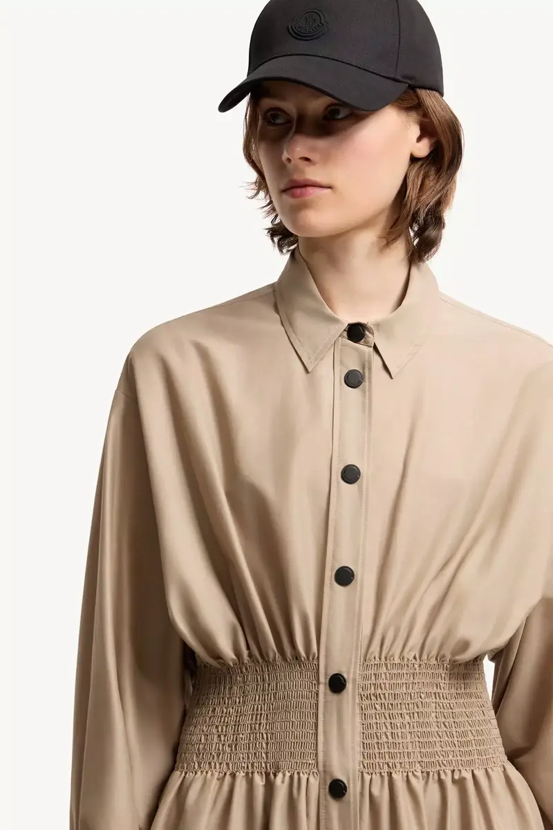 Moncler Cotton Nylon Shirt Dress | Thumbnail 7 Moncler Cotton Nylon Shirt Dress | Thumbnail 7