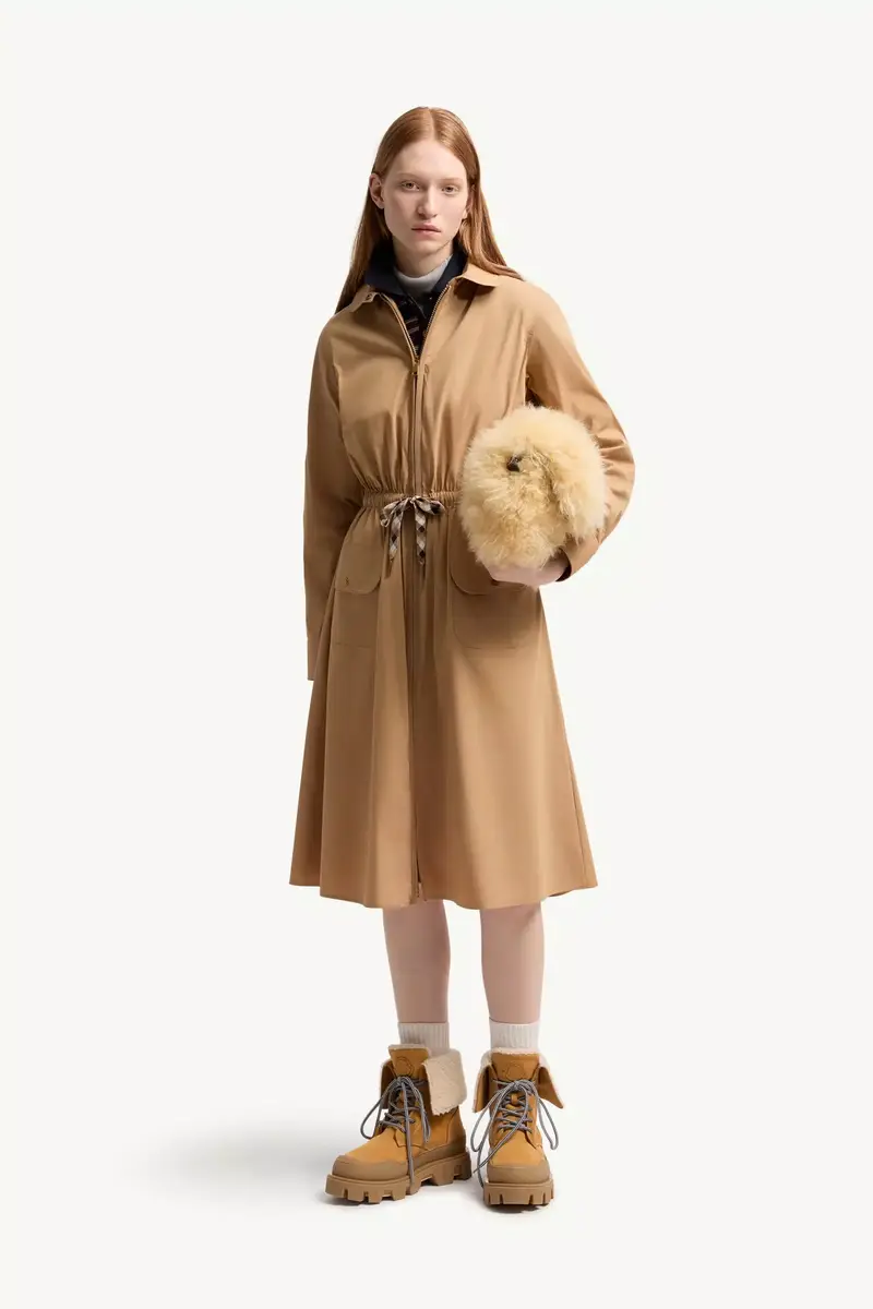 Moncler Cotton Blend Knee-length Dress | Thumbnail 3 Moncler Cotton Blend Knee-length Dress | Thumbnail 3
