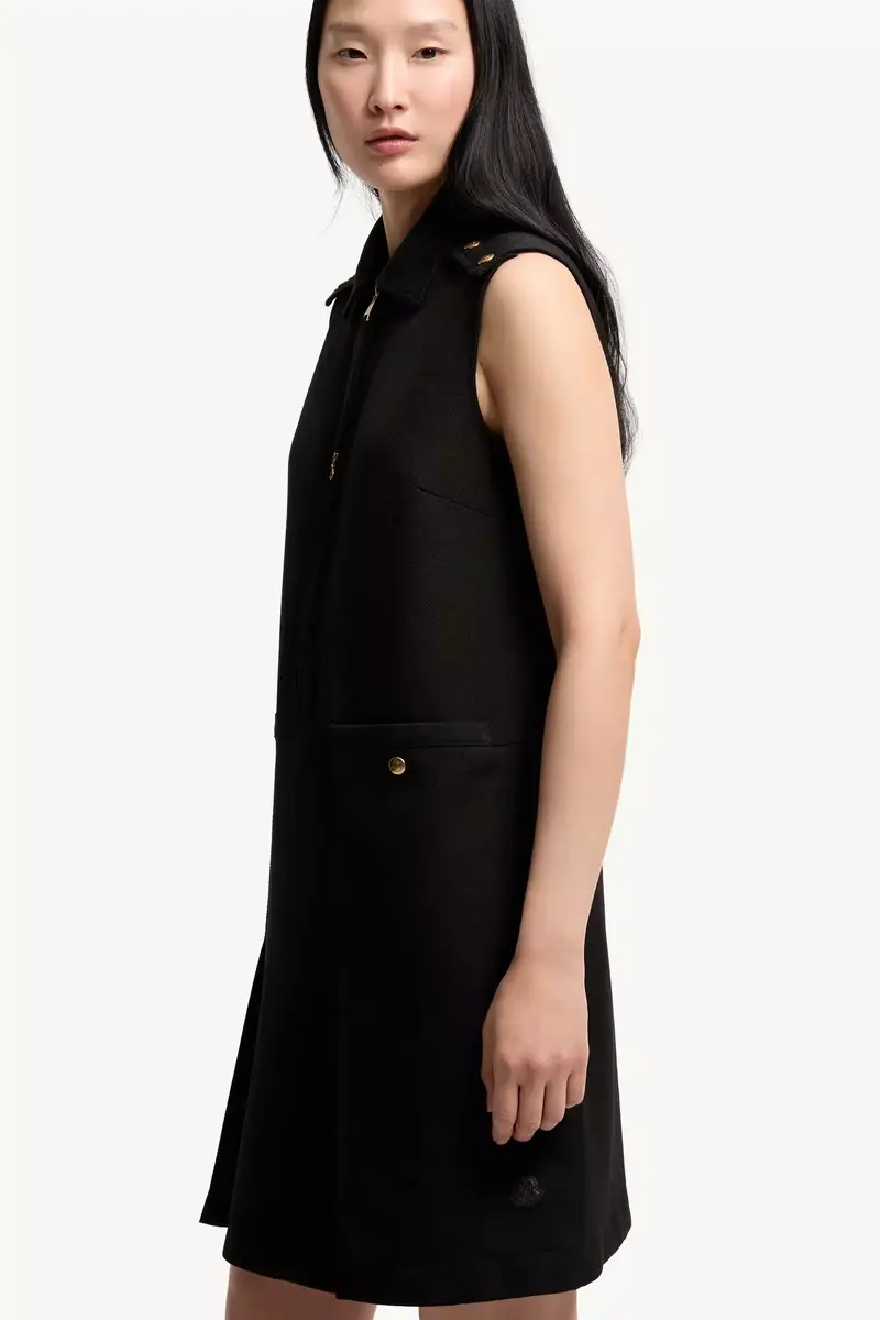 Moncler Wool Gabardine Shirt Dress | Thumbnail 6 Moncler Wool Gabardine Shirt Dress | Thumbnail 6