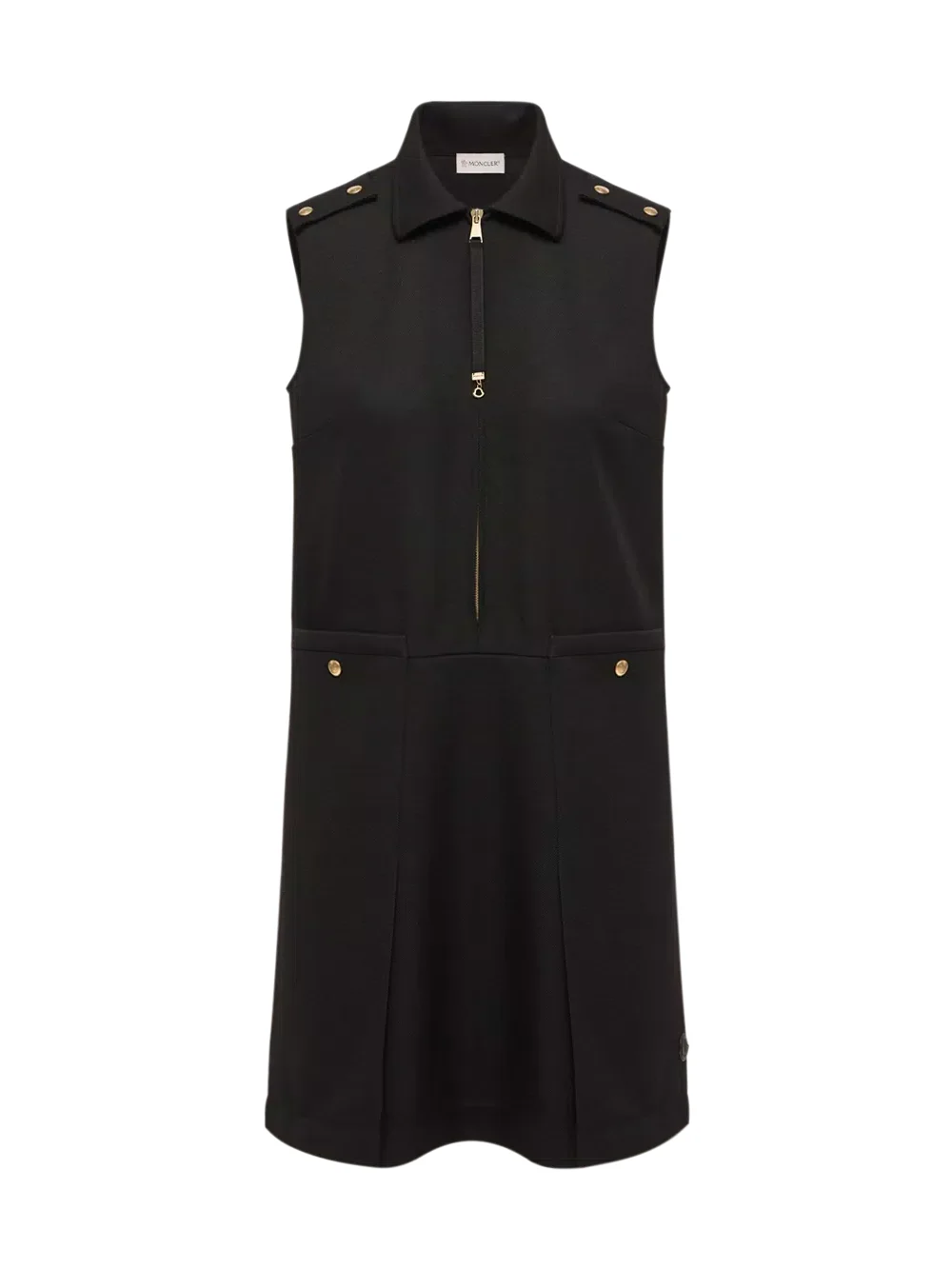 Moncler Wool Gabardine Shirt Dress