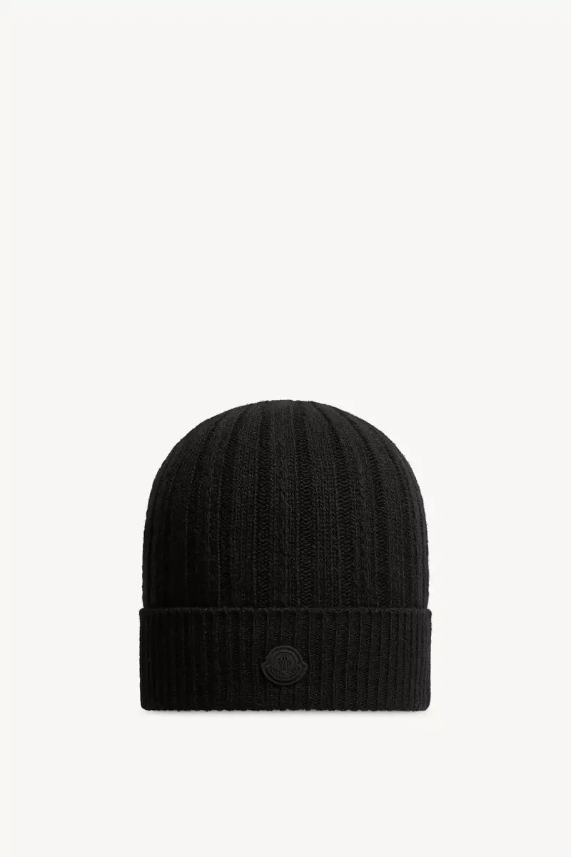 Moncler Rib-knit Wool Beanie | Thumbnail 2 Moncler Rib-knit Wool Beanie | Thumbnail 2