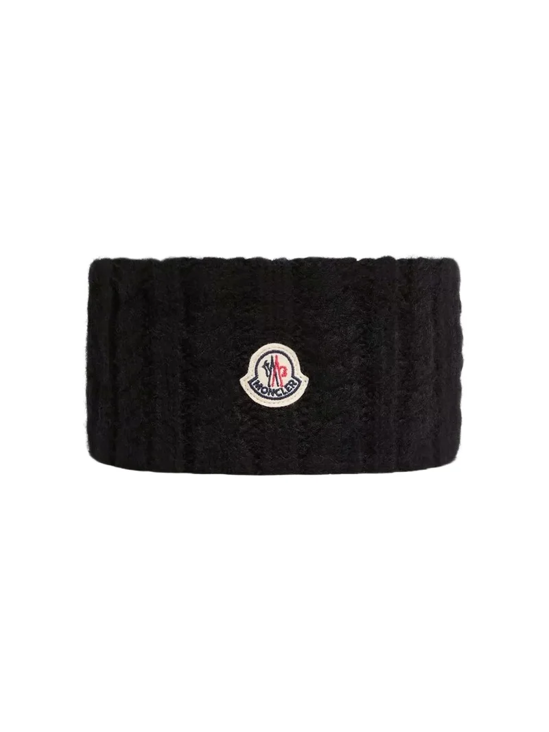 Moncler Cable Knit Alpaca Blend Headband