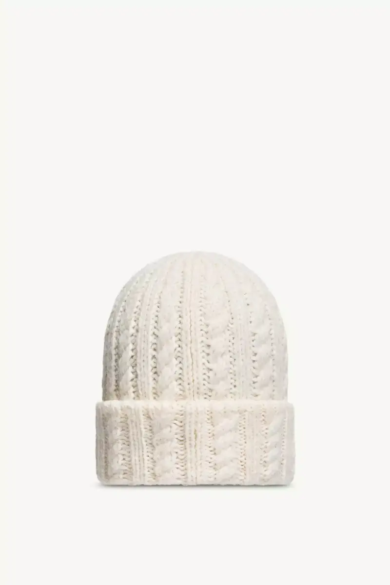 Moncler Cable Knit Wool Blend Beanie | Thumbnail 5