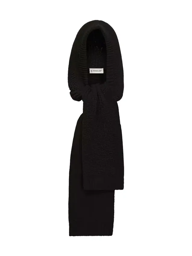 Wool & Cashmere Blend Hooded Scarf Wool & Cashmere Blend Hooded Scarf