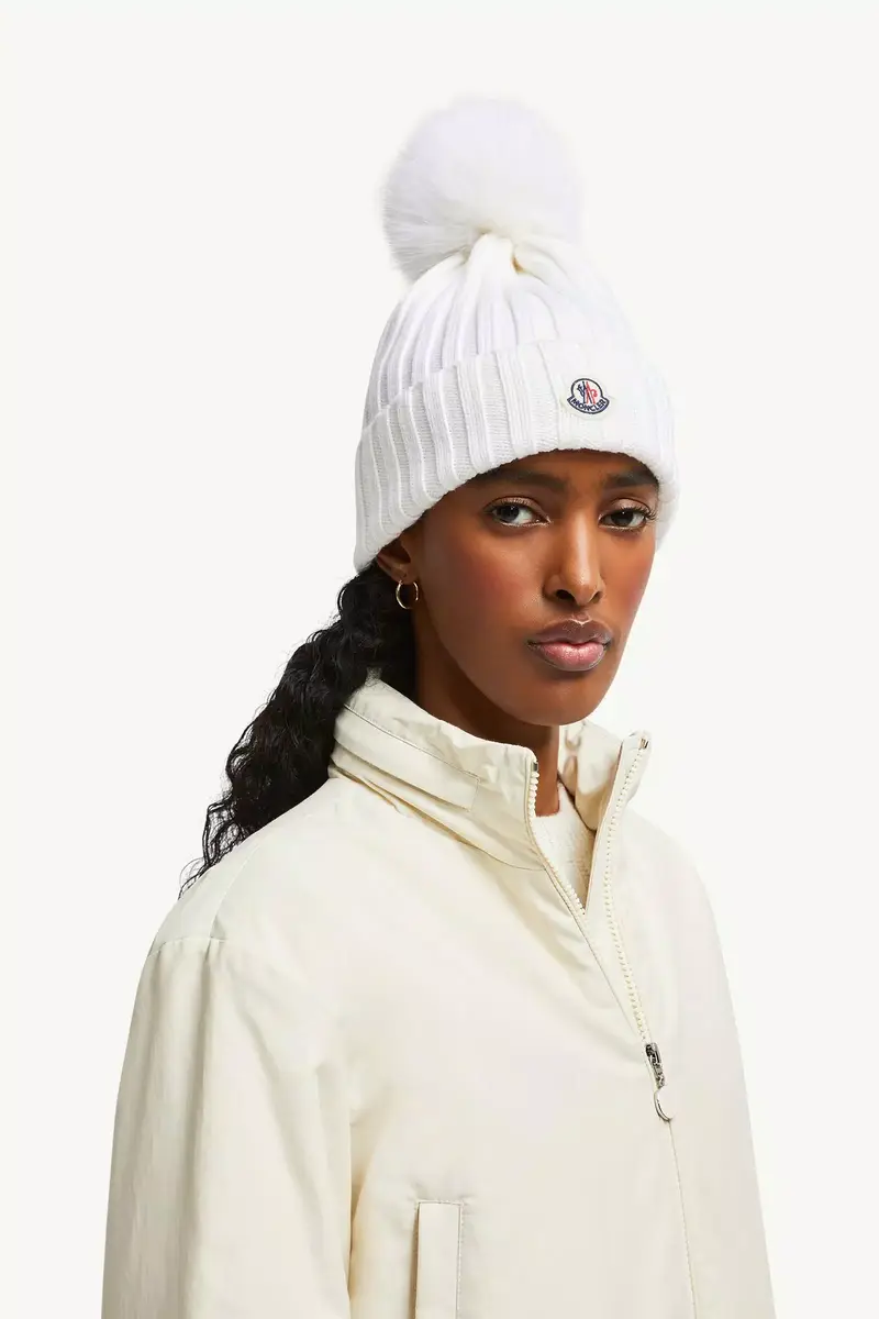 Moncler Wool Beanie With Pom Pom | Thumbnail 3
