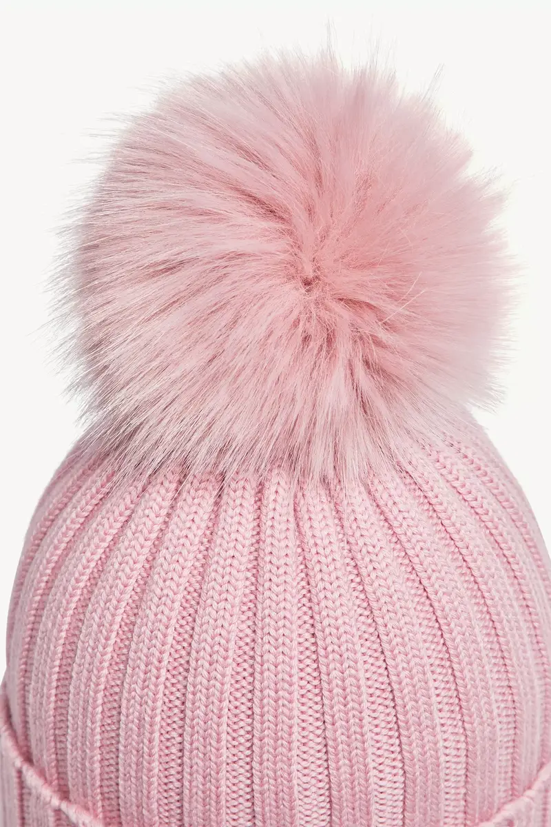 Moncler Wool Beanie With Pom Pom | Thumbnail 6 Moncler Wool Beanie With Pom Pom | Thumbnail 6