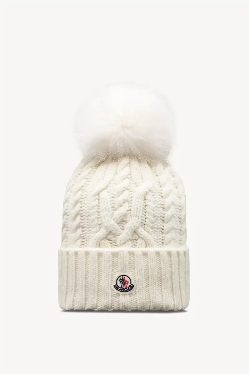 Moncler Wool & Cashmere Blend Beanie With Pom Pom | Thumbnail 2