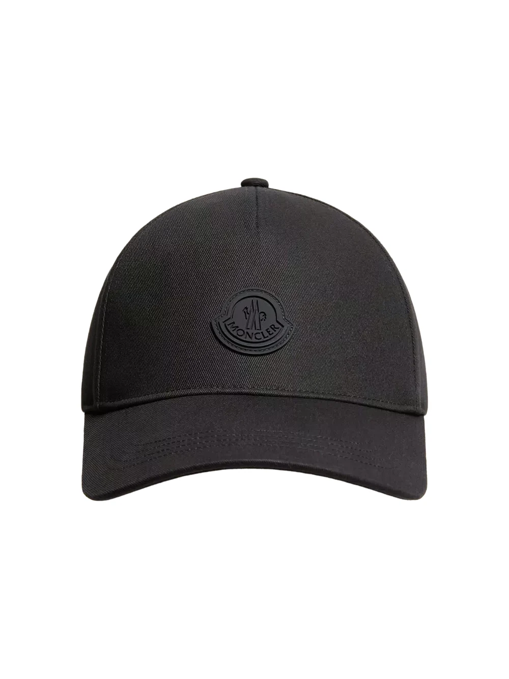Moncler Silicone Logo Cotton Baseball Cap