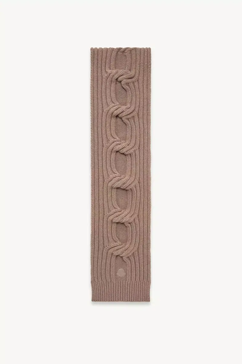 Moncler Chain Knit Wool & Cashmere Scarf | Thumbnail 2