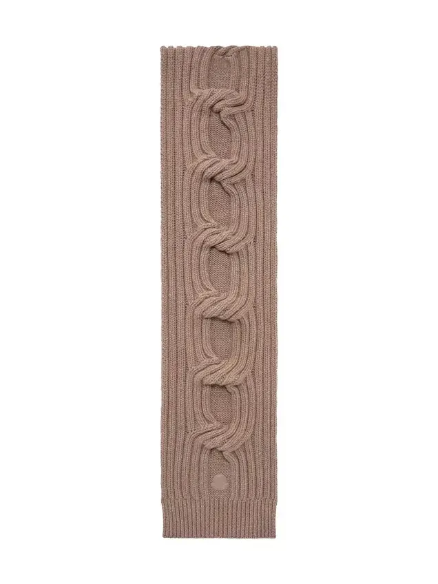 Moncler Chain Knit Wool & Cashmere Scarf