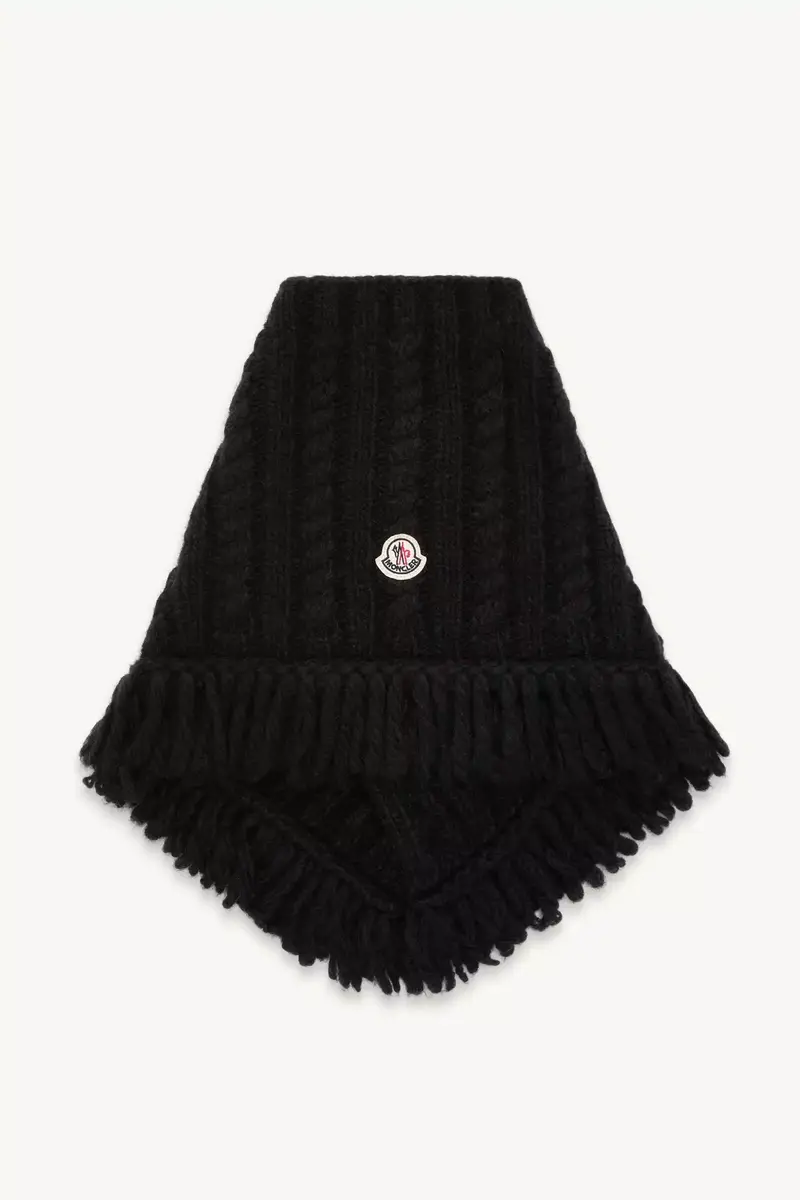 Moncler Cable Knit Alpaca Blend Neck Scarf | Thumbnail 5 Moncler Cable Knit Alpaca Blend Neck Scarf | Thumbnail 5