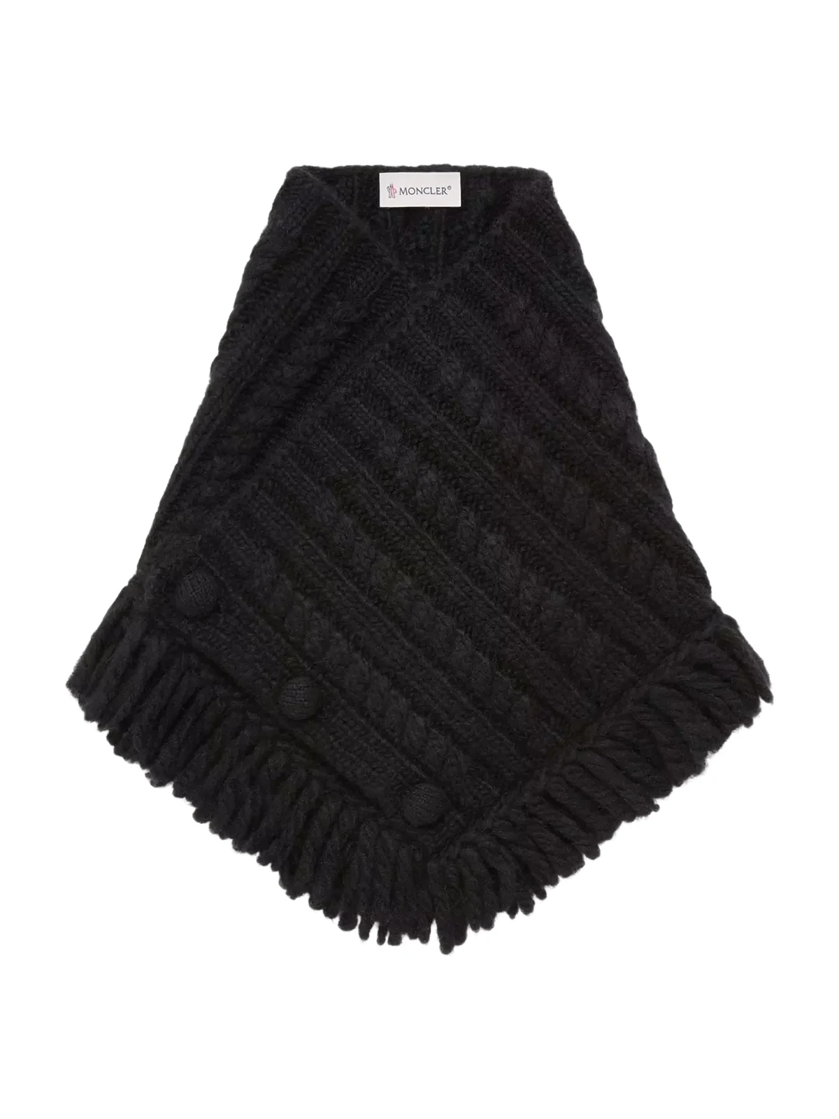 Cable Knit Alpaca Blend Neck Scarf