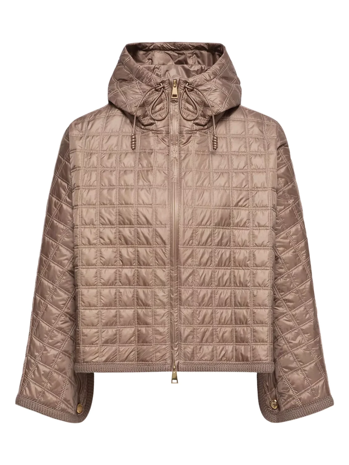 Moncler Hooded Square-quilted Padded Cape