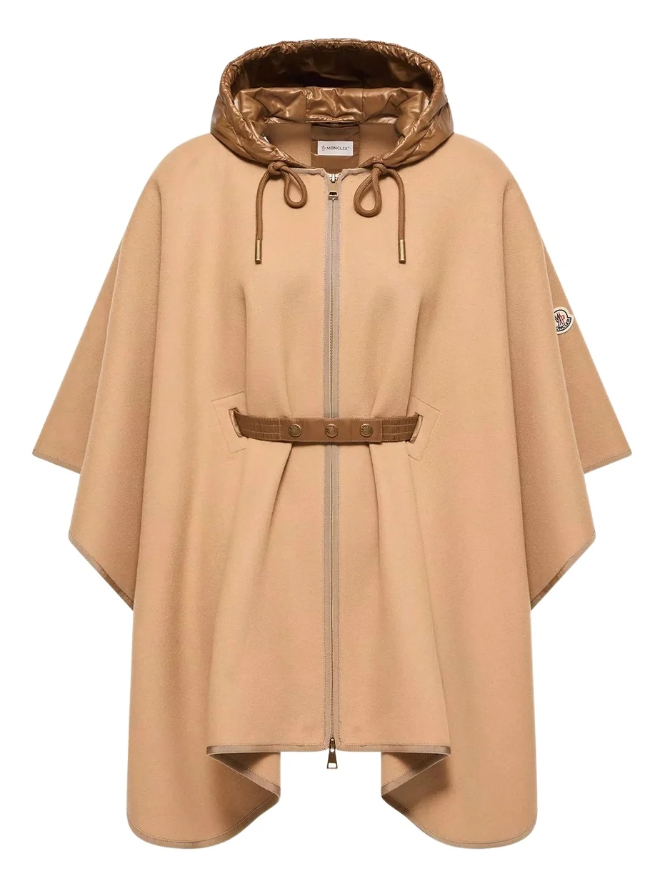 Padded Wool Blend Cape Padded Wool Blend Cape