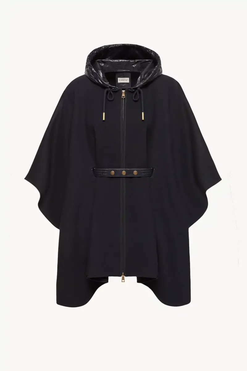 Moncler Padded Wool Blend Cape | Thumbnail 2