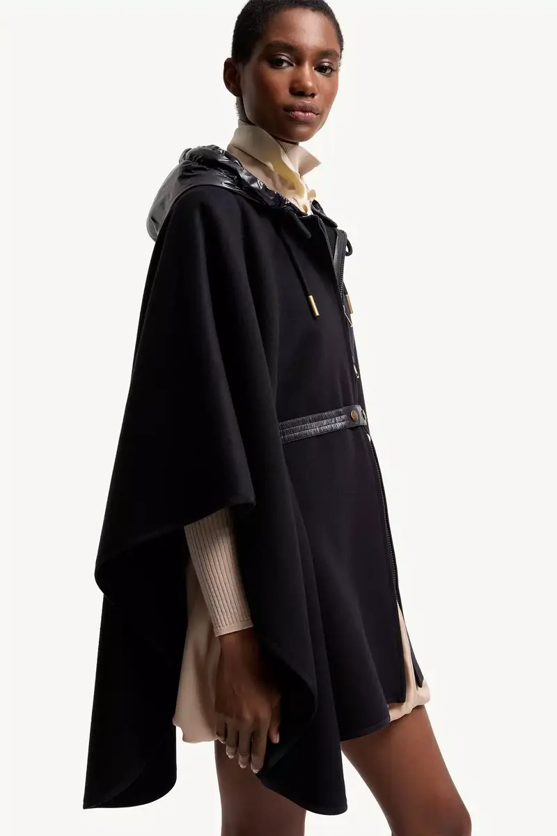 Moncler Padded Wool Blend Cape | Thumbnail 7