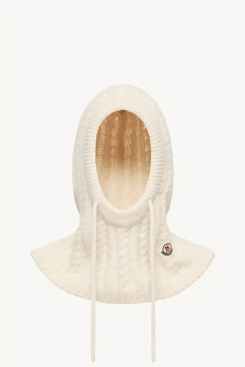 Moncler Cable Knit Alpaca Blend Balaclava | Thumbnail 2 Moncler Cable Knit Alpaca Blend Balaclava | Thumbnail 2