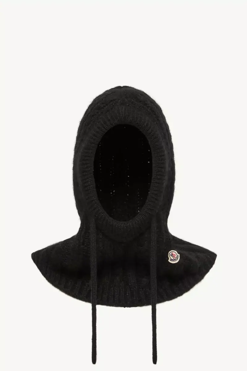 Moncler Cable Knit Alpaca Blend Balaclava | Thumbnail 2