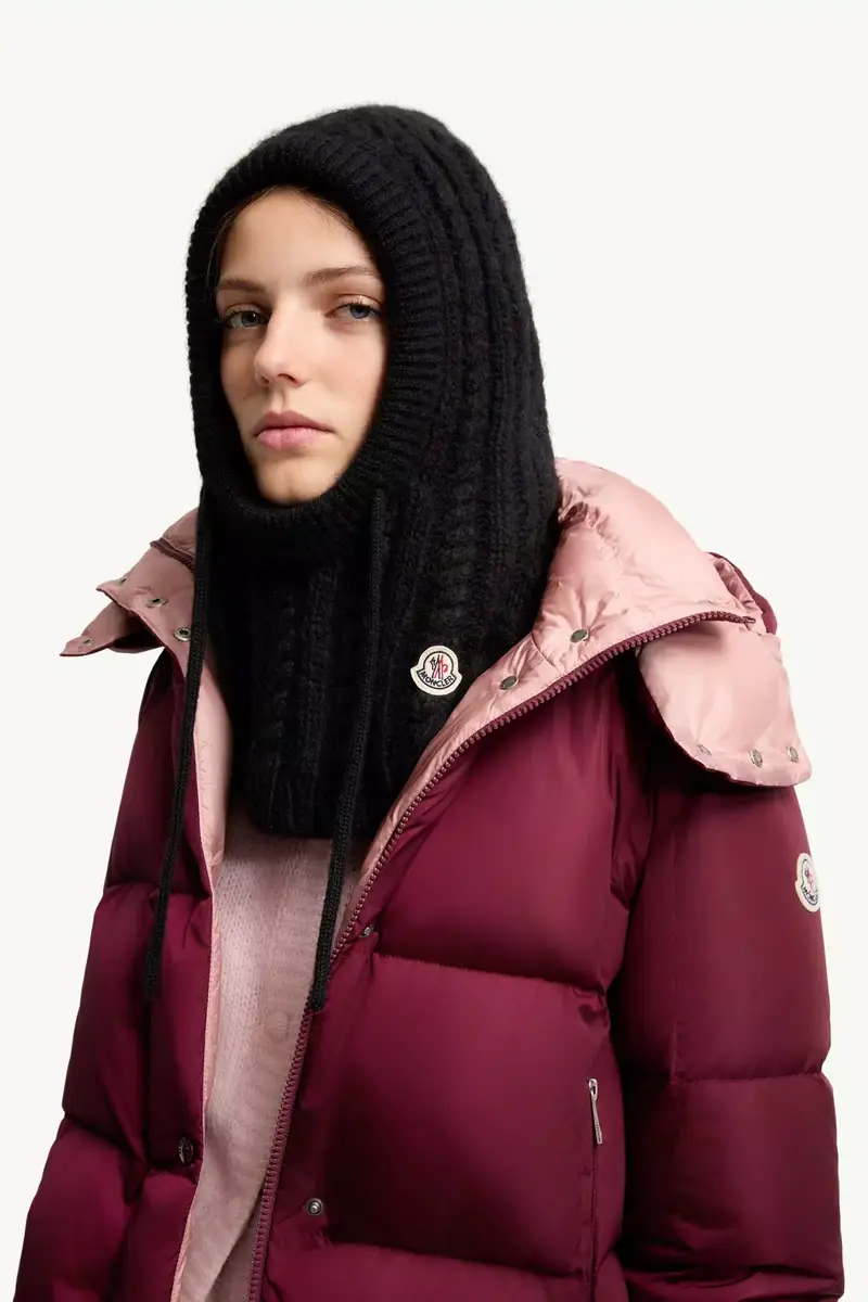 Moncler Cable Knit Alpaca Blend Balaclava | Thumbnail 3