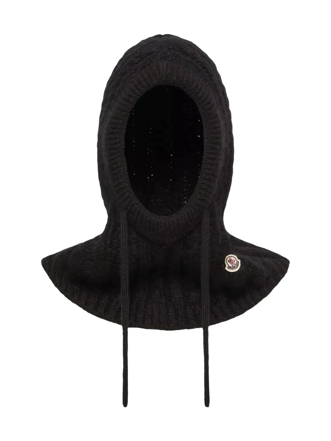 Moncler Cable Knit Alpaca Blend Balaclava