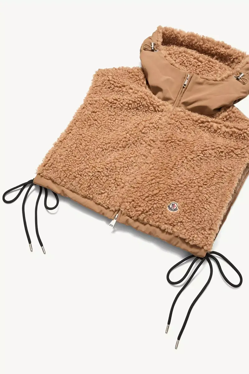 Moncler Teddy Fleece Hooded Padded Bib | Thumbnail 4 Moncler Teddy Fleece Hooded Padded Bib | Thumbnail 4