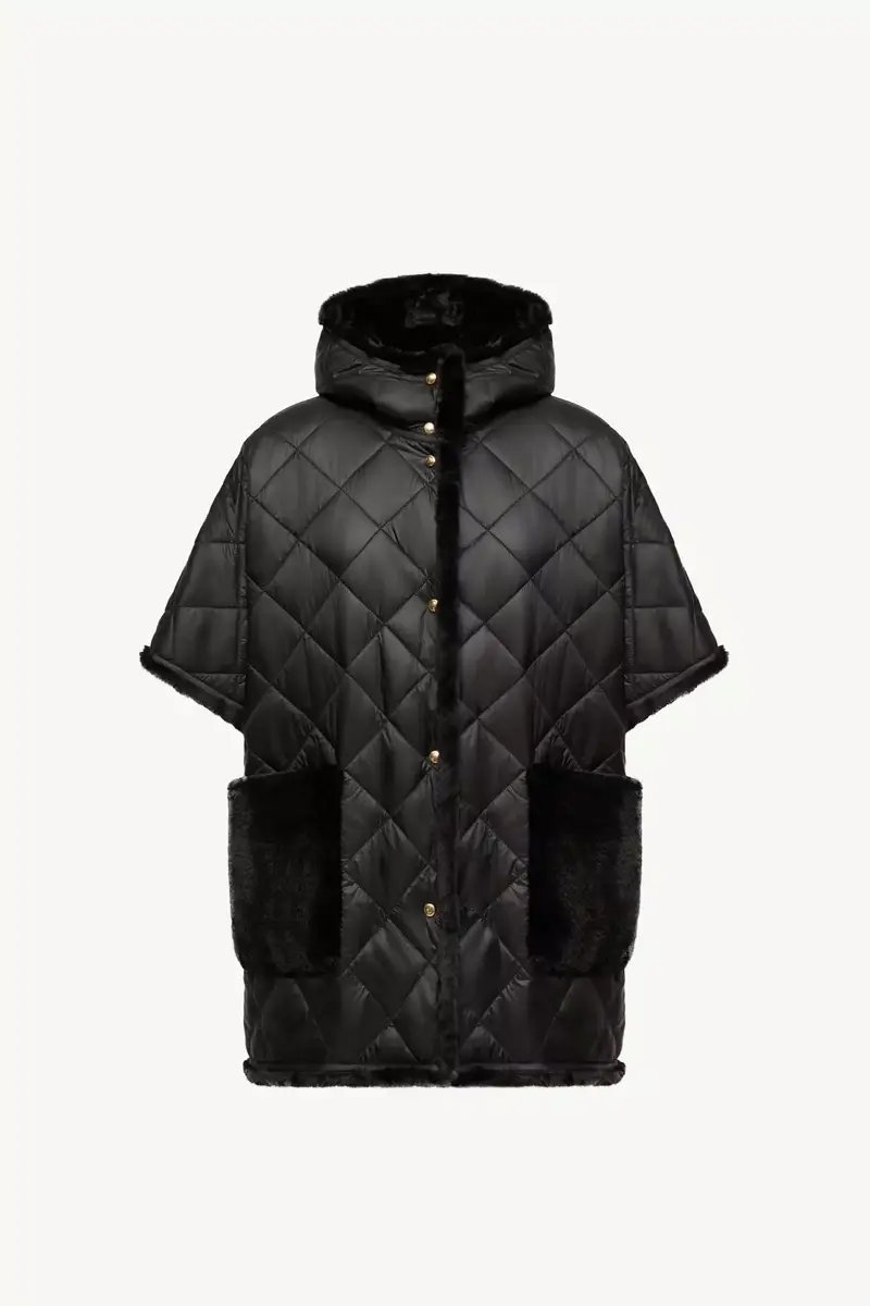 Moncler Reversible Hooded Cape | Thumbnail 2 Moncler Reversible Hooded Cape | Thumbnail 2
