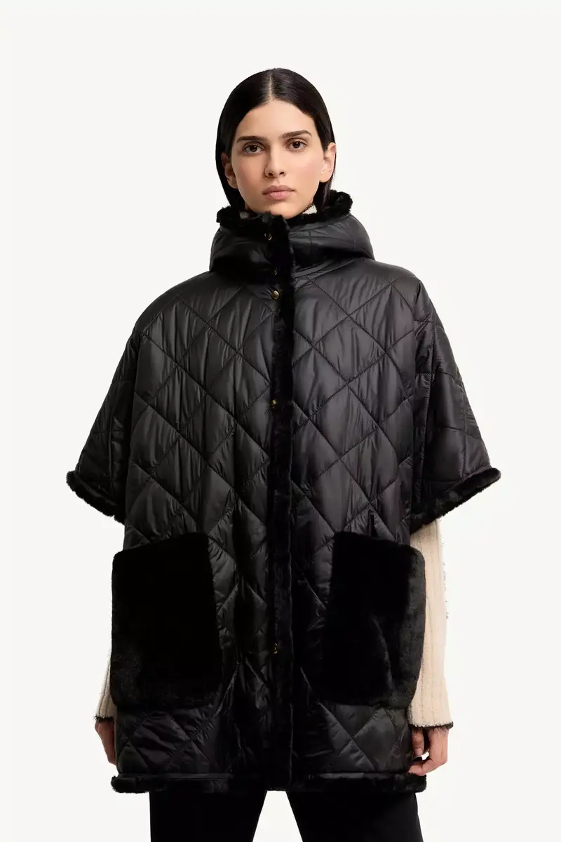 Moncler Reversible Hooded Cape | Thumbnail 5 Moncler Reversible Hooded Cape | Thumbnail 5