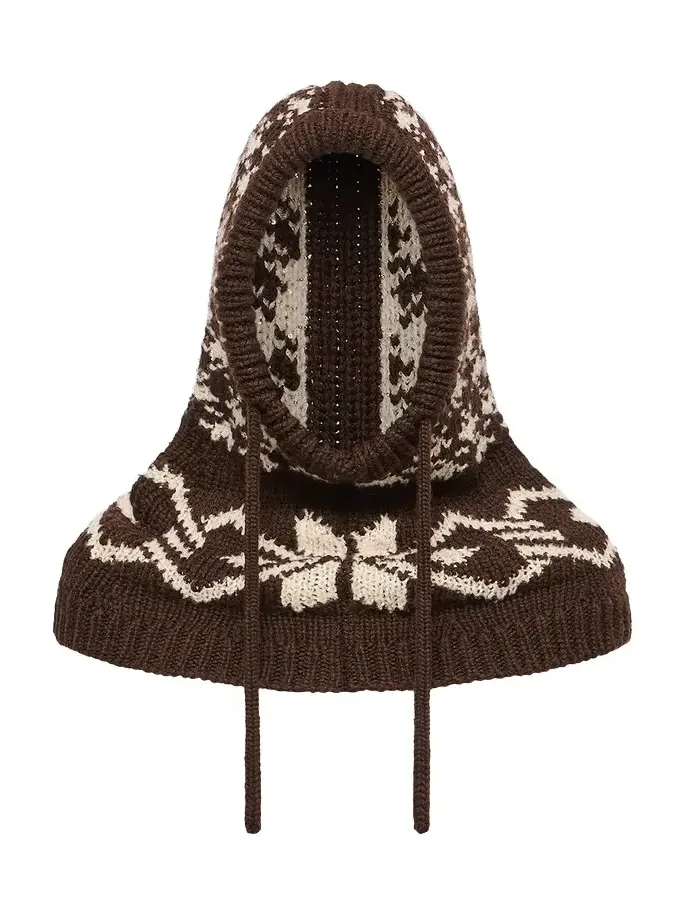 Jacquard Sequin Balaclava