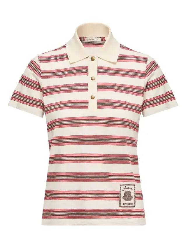 Striped Cotton Polo Shirt Striped Cotton Polo Shirt