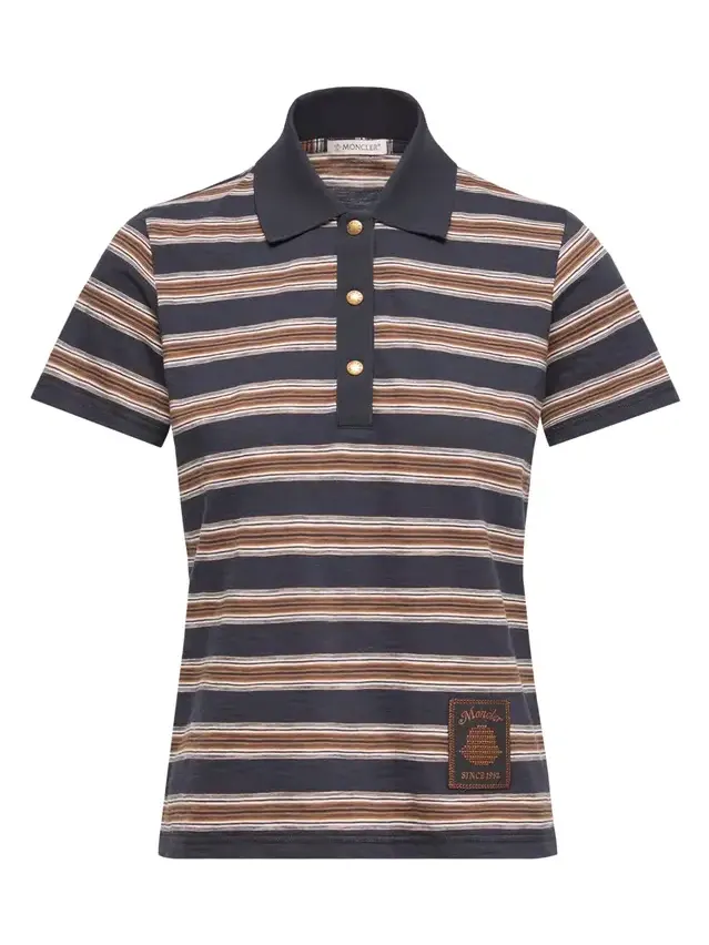 Striped Cotton Polo Shirt Striped Cotton Polo Shirt