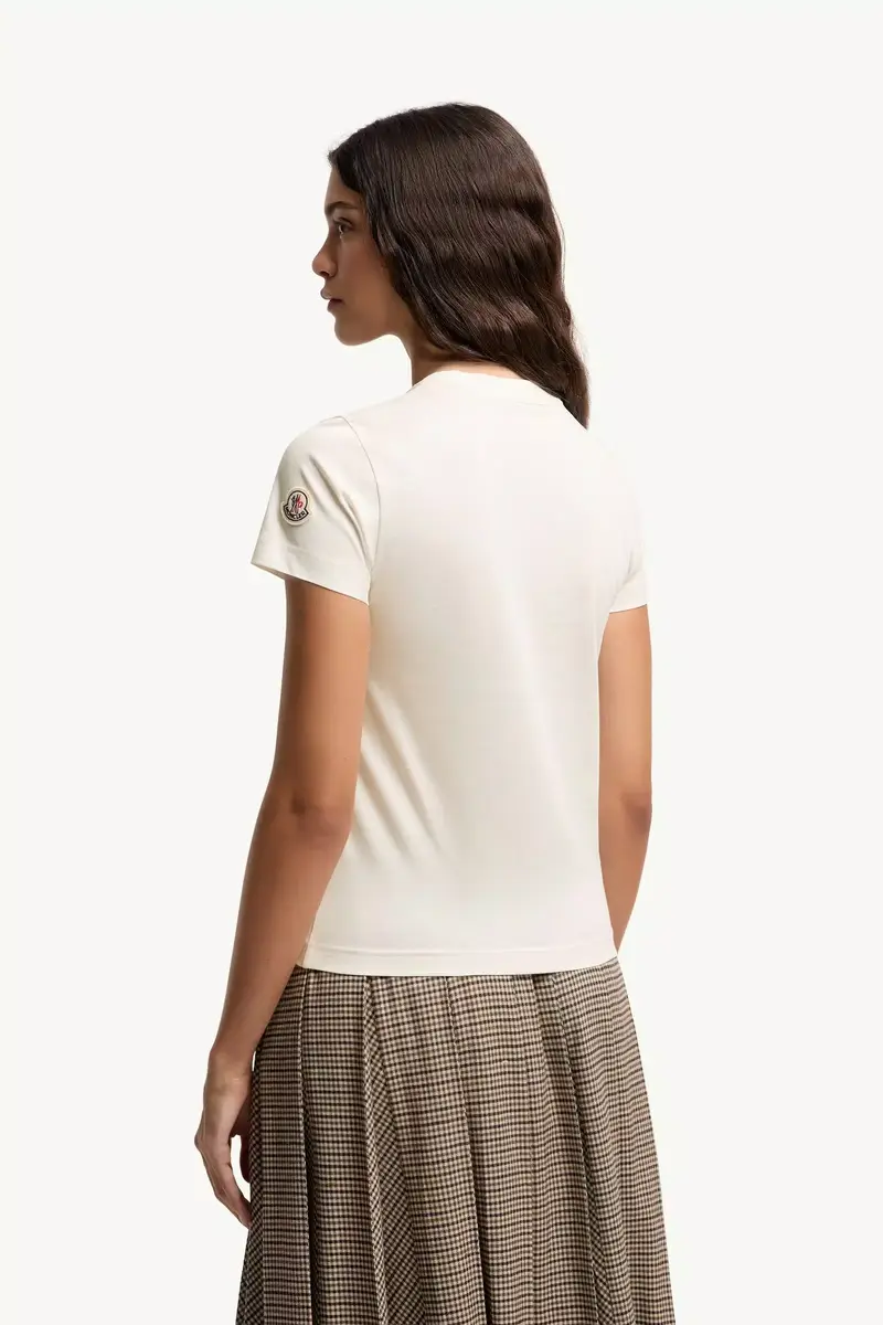 Moncler Sketch Logo Cotton T-shirt | Thumbnail 5 Moncler Sketch Logo Cotton T-shirt | Thumbnail 5