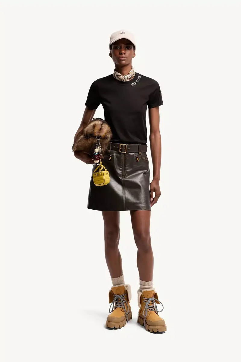 Moncler Sketch Logo Cotton T-shirt | Thumbnail 3 Moncler Sketch Logo Cotton T-shirt | Thumbnail 3