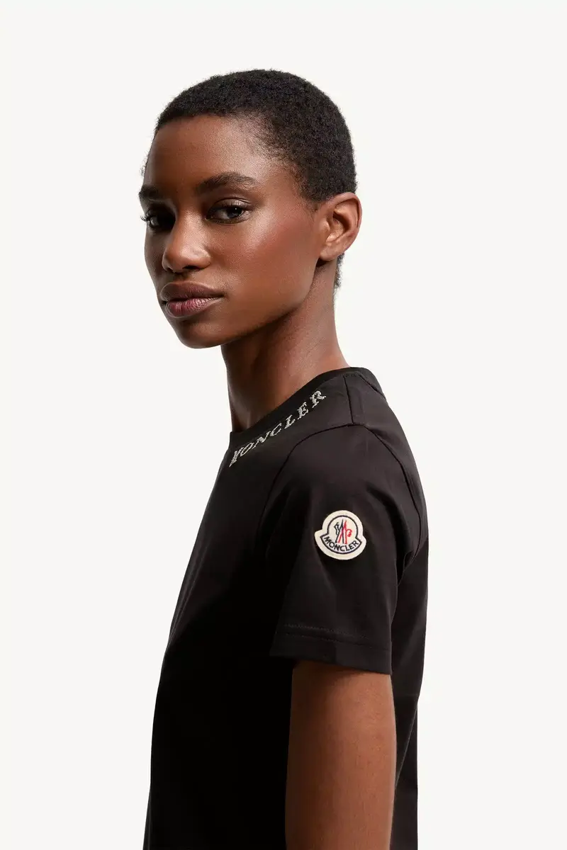 Moncler Sketch Logo Cotton T-shirt | Thumbnail 4 Moncler Sketch Logo Cotton T-shirt | Thumbnail 4