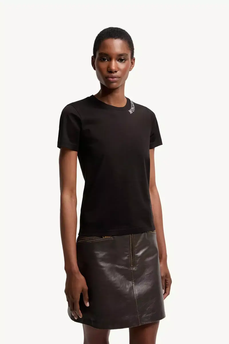 Moncler Sketch Logo Cotton T-shirt | Thumbnail 5 Moncler Sketch Logo Cotton T-shirt | Thumbnail 5