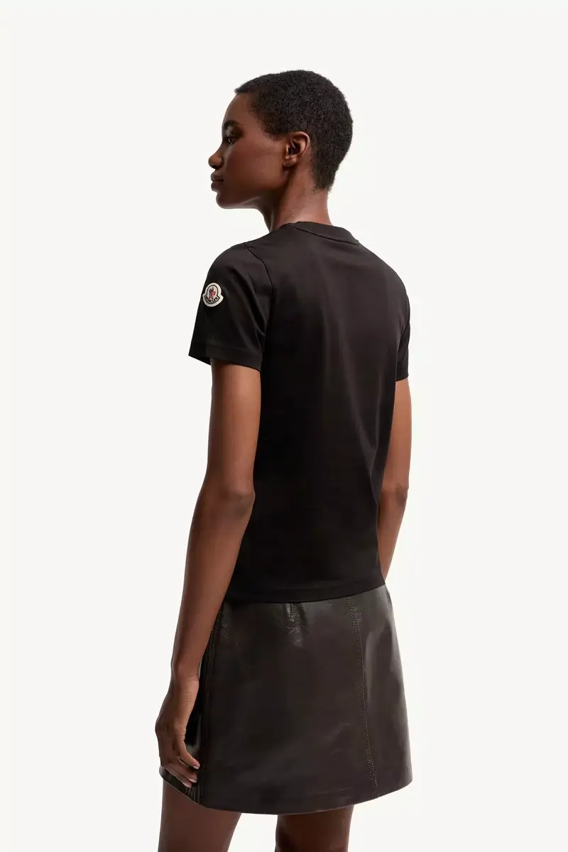 Moncler Sketch Logo Cotton T-shirt | Thumbnail 6 Moncler Sketch Logo Cotton T-shirt | Thumbnail 6