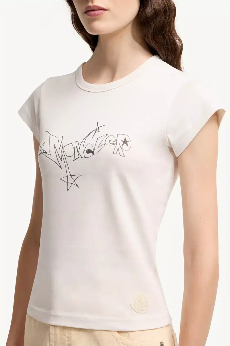 Moncler Printed Cotton Jersey T-shirt | Thumbnail 7