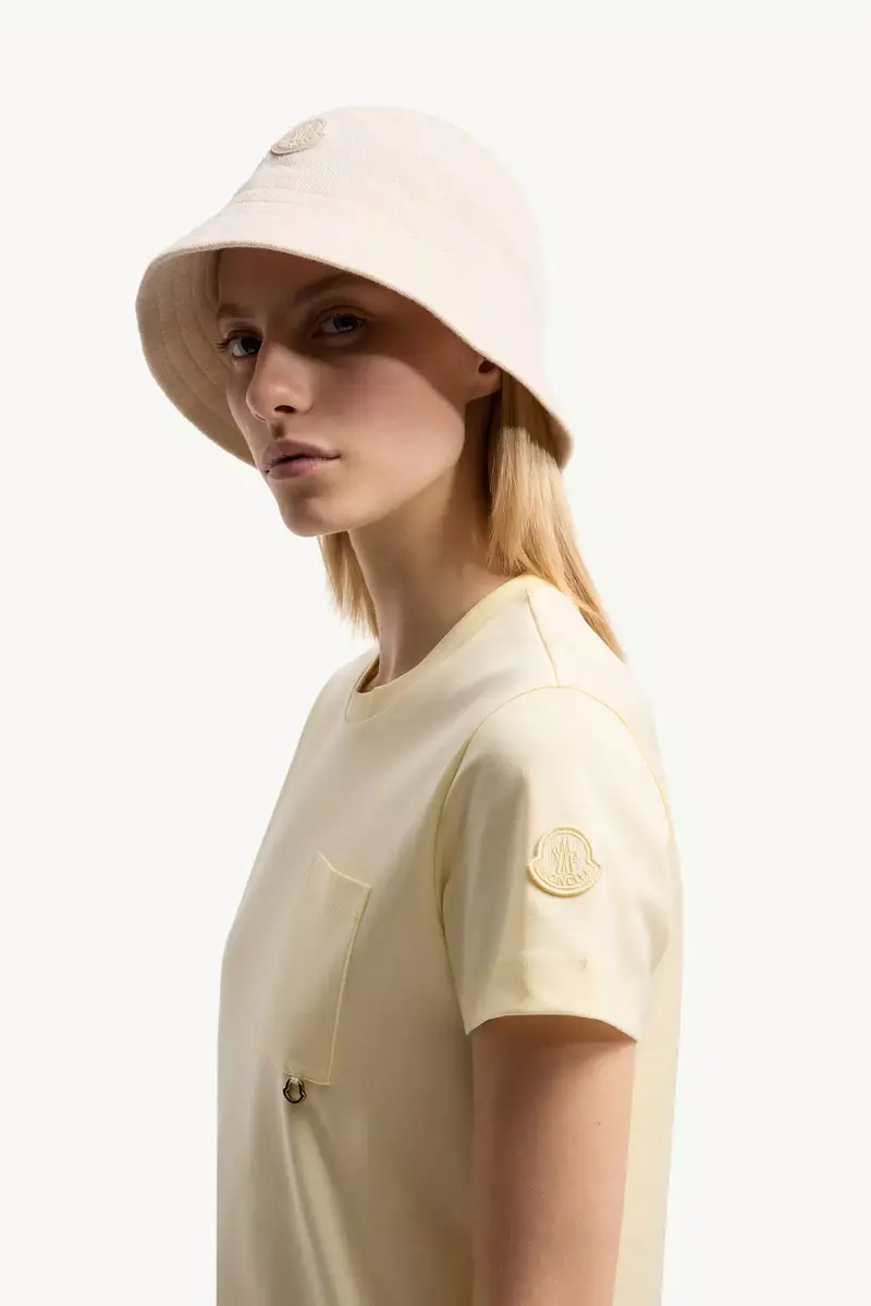 Moncler Metal Logo Cotton T-shirt | Thumbnail 3 Moncler Metal Logo Cotton T-shirt | Thumbnail 3