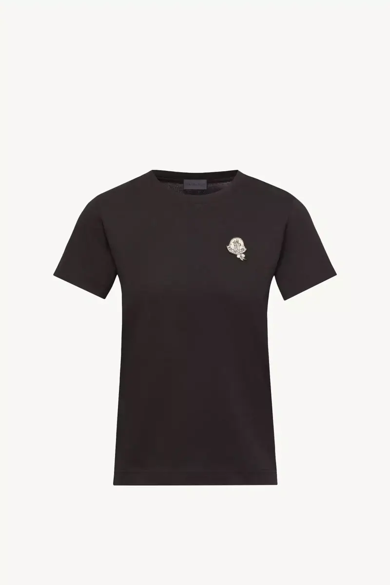 Moncler Logo Patch Cotton T-shirt | Thumbnail 2