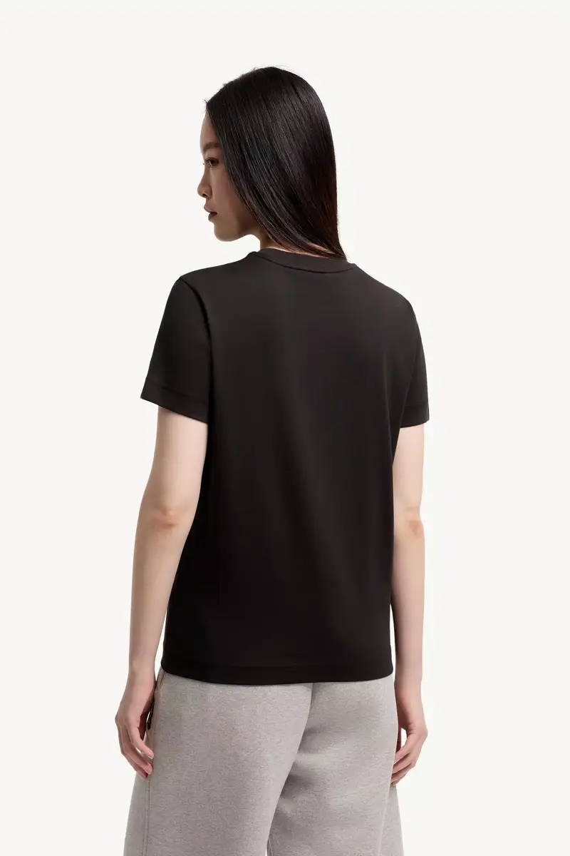 Moncler Logo Patch Cotton T-shirt | Thumbnail 6