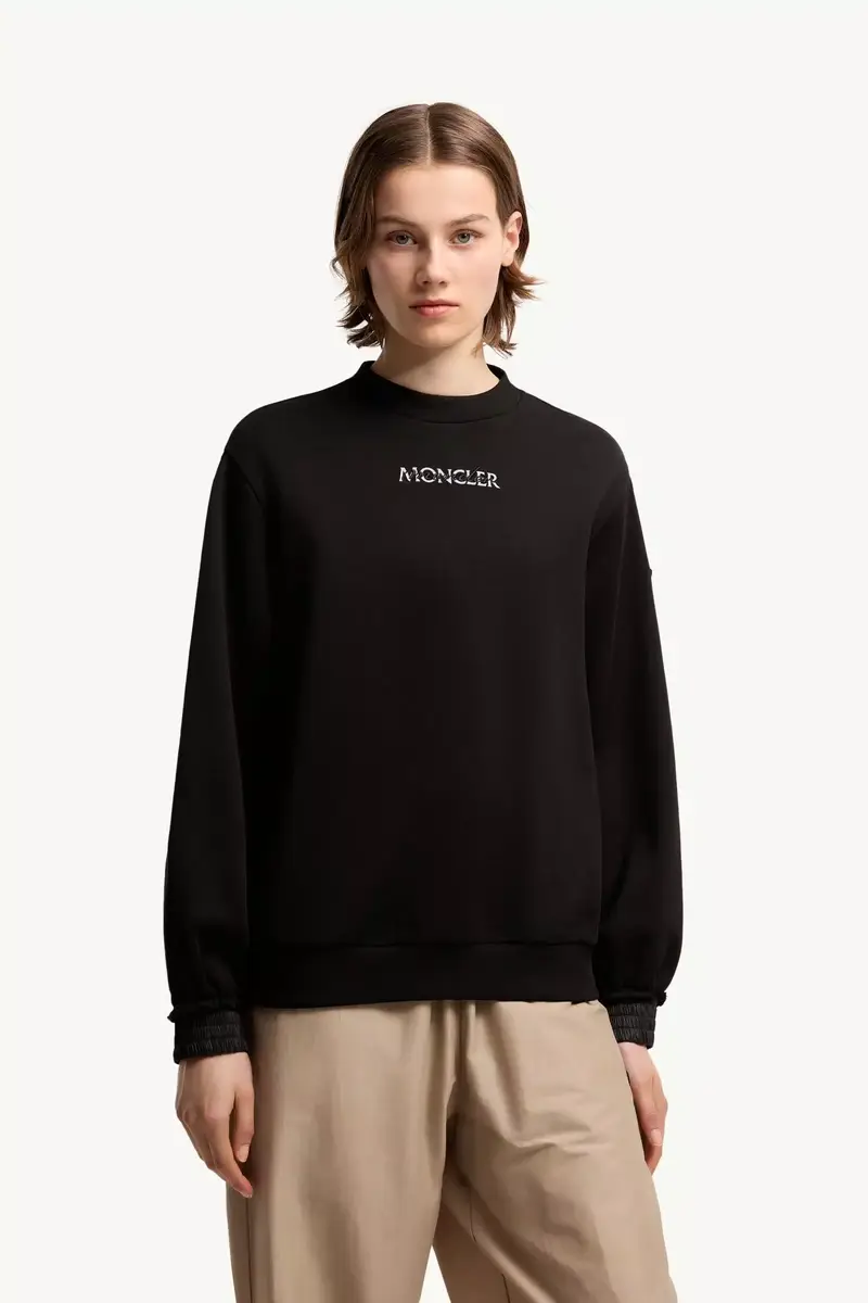 Moncler Cotton Fleece Logo Sweatshirt | Thumbnail 5 Moncler Cotton Fleece Logo Sweatshirt | Thumbnail 5