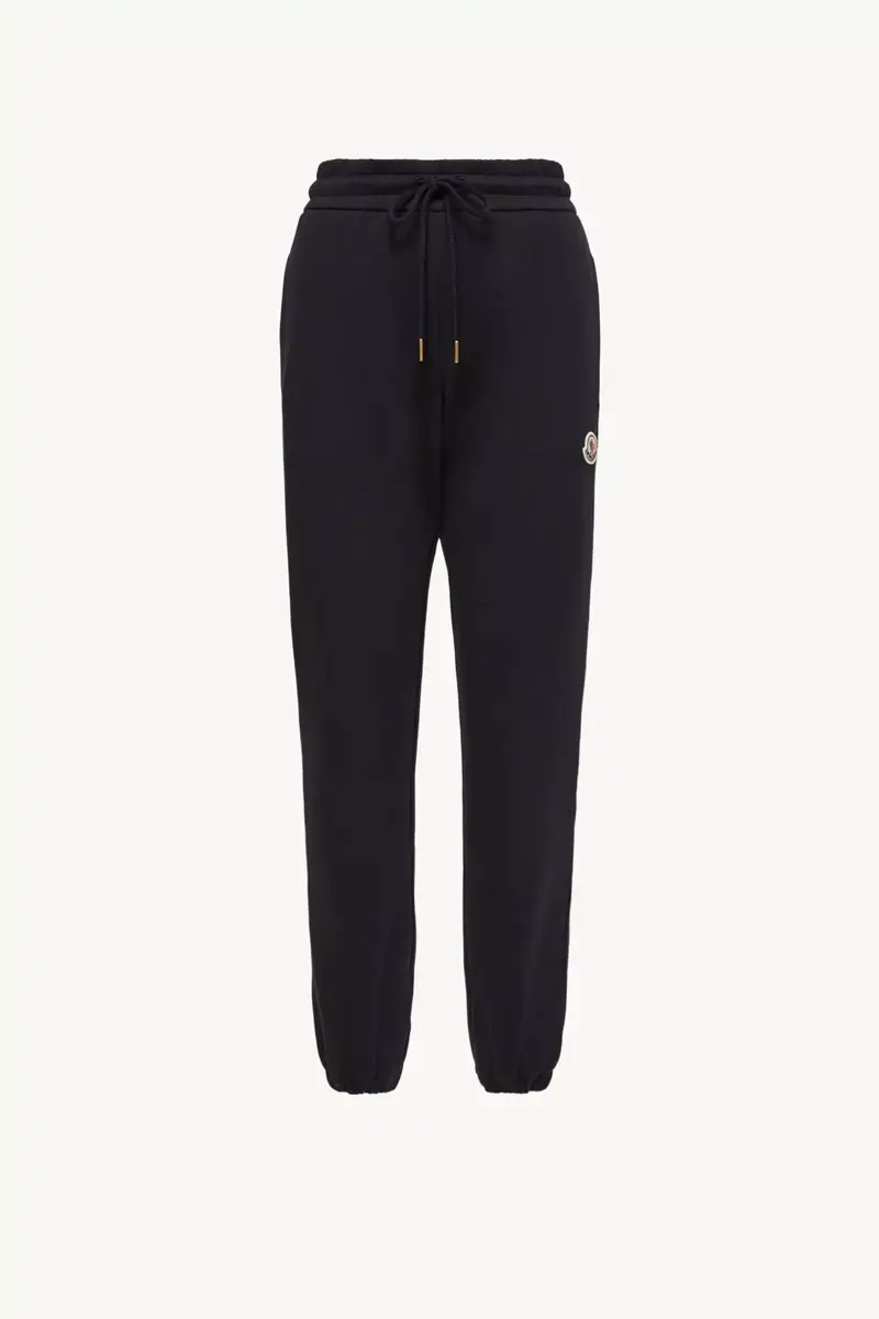 Moncler Logo Cotton Blend Fleece Sweatpants | Thumbnail 2