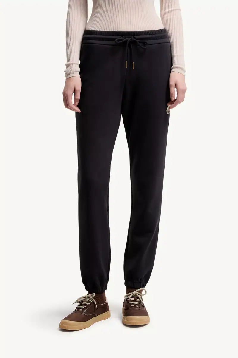 Moncler Logo Cotton Blend Fleece Sweatpants | Thumbnail 5
