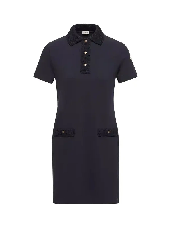 Cotton Piquet Polo Mini Dress