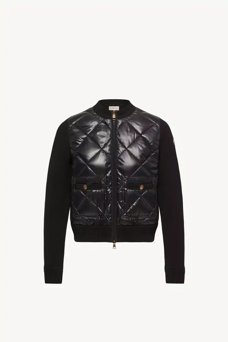 Moncler Cotton Padded Cardigan | Thumbnail 2 Moncler Cotton Padded Cardigan | Thumbnail 2
