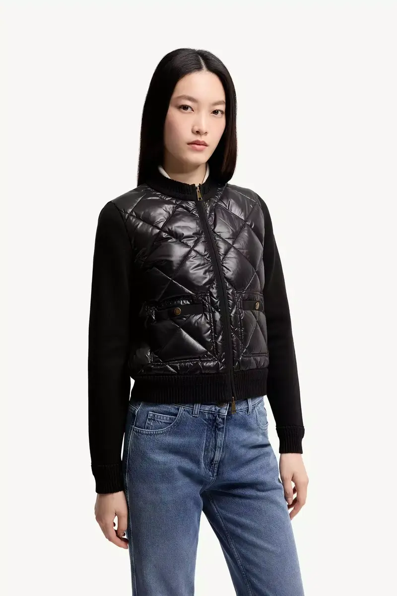 Moncler Cotton Padded Cardigan | Thumbnail 5 Moncler Cotton Padded Cardigan | Thumbnail 5